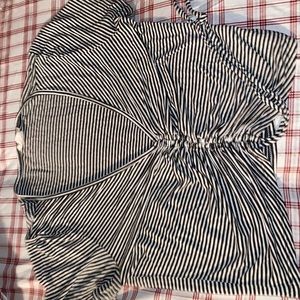 V-Neck Stripped Shirt